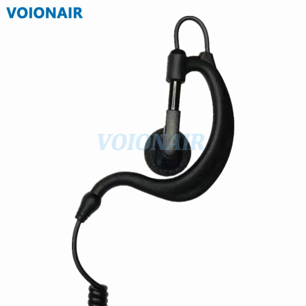 VOIONAIR G Shape Earpiece Headset Earphones PTT Curve Cable For Yaesu Vertex Standard HX290 HX400IS EVX-S24 FT-270R VX-6R Radio