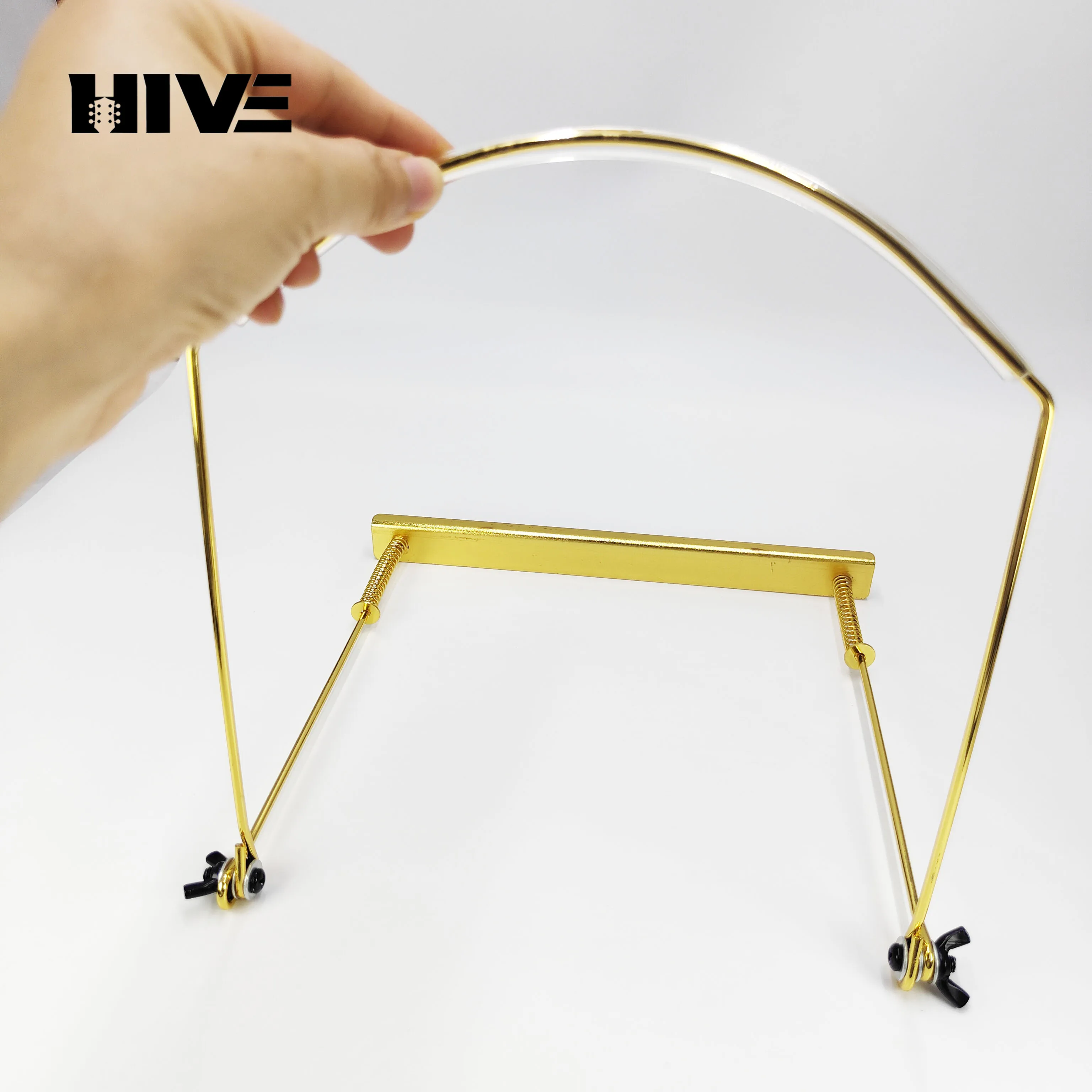 24 Holes Metal Harmonica Neck Holder Mouth Organ Support Harp Rack Stand Harmonicas Clamp Gold Silver Black