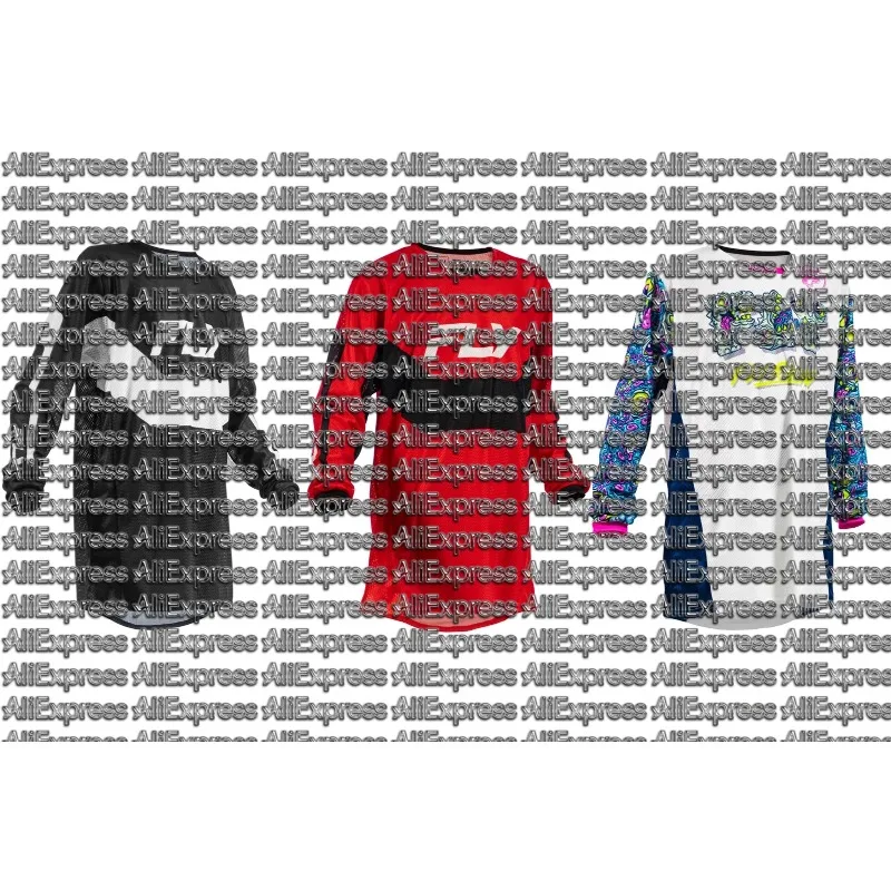 New Summer Fashion Adult and Children's Contrasting Printed Long Sleeved Outdoor Off-road Training Cycling Suit Mountain Bike