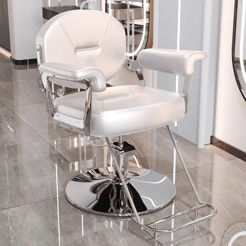 

Современное минималистичное кресло для парикмахерской, вращающееся кресло для салона красоты, стабильное профессиональное кресло для парикмахера, мебель для салона.