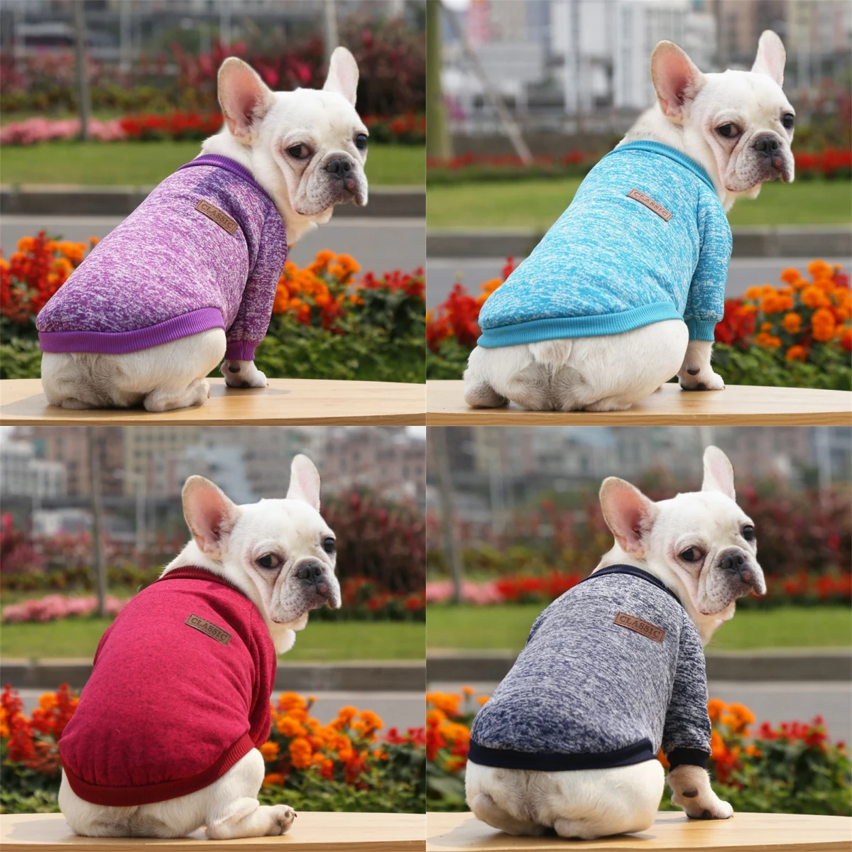 Dog Clothes For Medium Small Dogs Pet Coat Autumn Winter Warm Clothing Grey Cooling Vest Coat Pet Sweatshirt