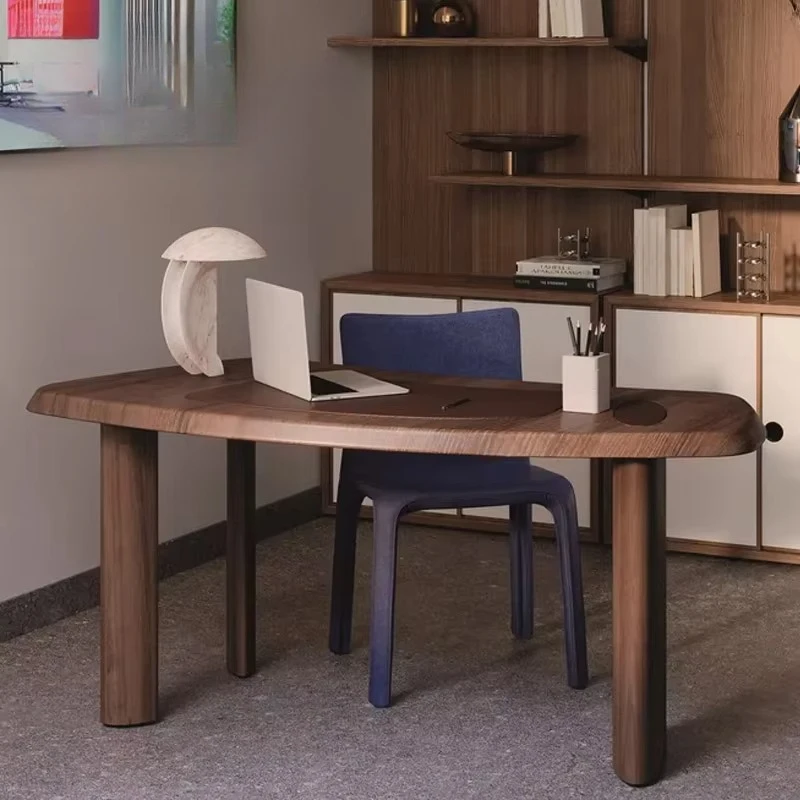 Modern Design Writing Desk Office Table Computer Executive Desk Luxury Hotel Solid Wood Work Room Secretaire Desk