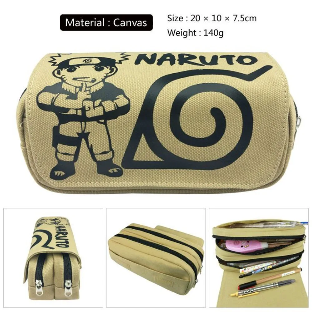 Naruto Anime Character Uzumaki Naruto Pencil Case High-looking Fashionable Large-capacity Multi-layered Portable Pencil Case
