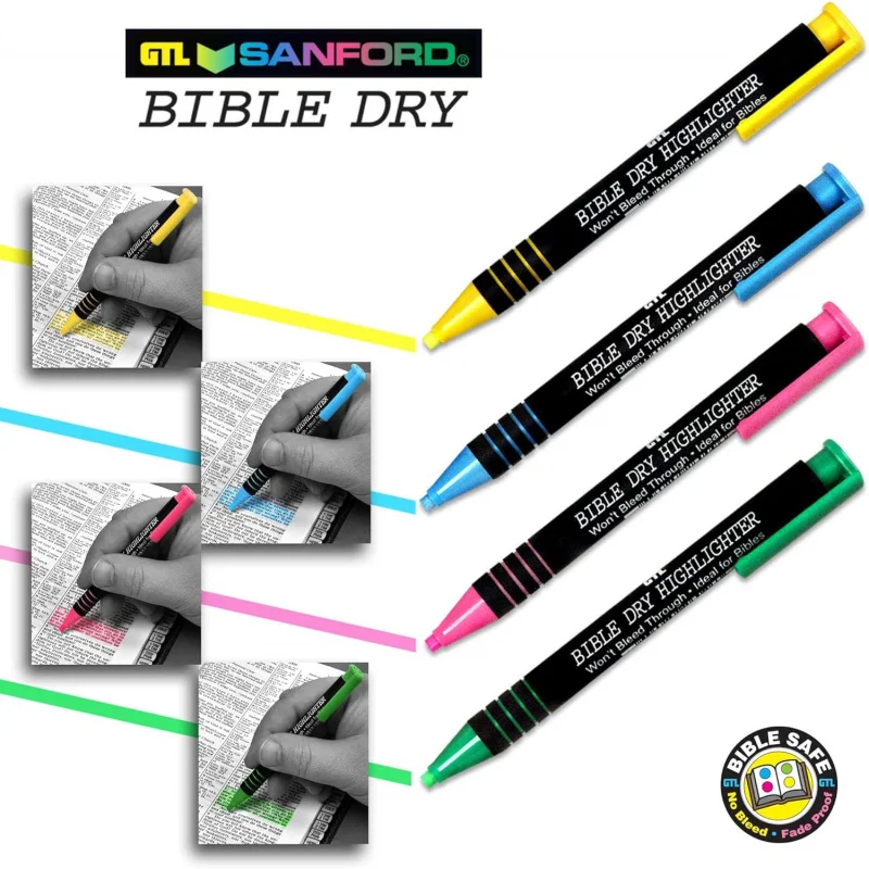 G T Luscombe Bible Dry Highlighter Recargas (2) Cartão Rosa