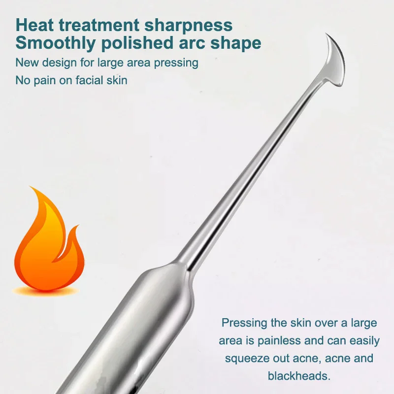 Removedor de cravo comedones extrator remoção para manchas remoção de cravos brancos cuidados com a pele facial com caixa acne agulha ferramenta
