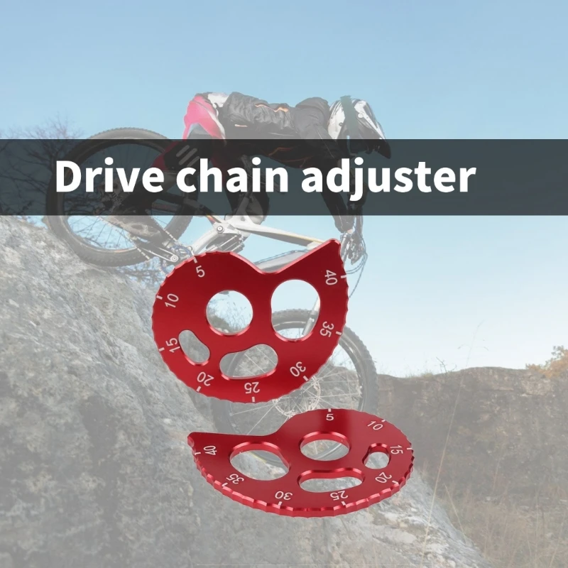 Bike Chain Adjuster Regulator Set of 2 Easy Installation, Rusts Resistant Suitable for CRF150F CRF230F CRF250F Cyclists