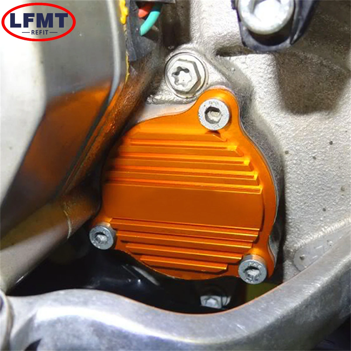 For KTM Motorcycle CNC Oil Pump Cover Guard Cap and Oil Filter Cover Cap 250 350 450 500 530 2009 2020 2021 SXF XCF XCW EXC EXCF