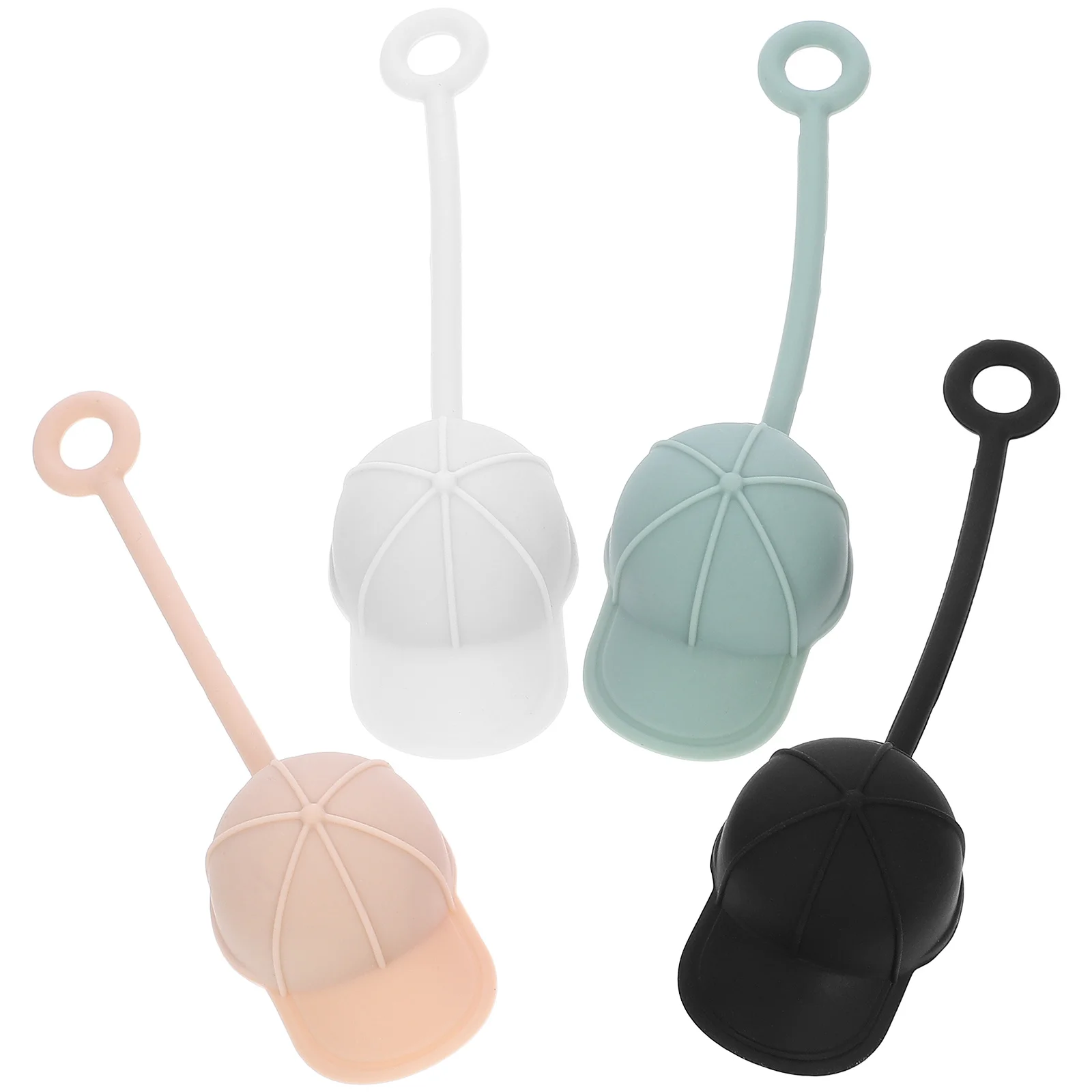 

4 Pcs Straw Cap Dust Plug Cover Top Silicone Reusable Straws Covers Silica Gel Drinking Tips Lids Caps