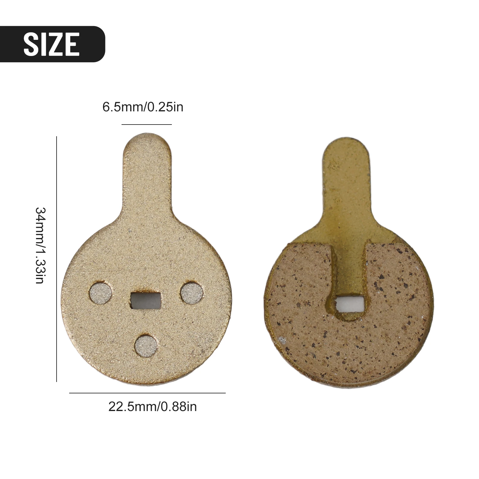 Outdoor Sports Brake Pad 1Pair Accessories Fittings For Electric Scooter Parts Replacement Resin/Copper Base New Practical