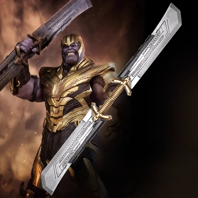 

108cm Thanos Blade Avengers Superhero Movies TV Peripheral Plastic PU Weapon Model for Cosplay Performance Prop Gifts Toys Boys