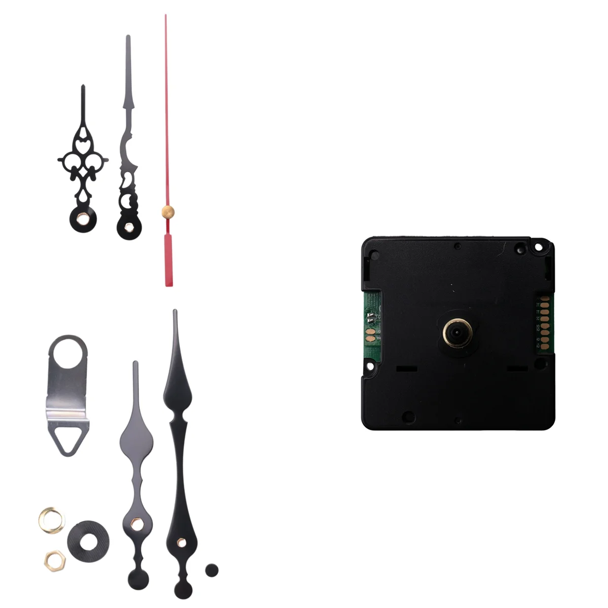 

Radio Controlled Silent DIY Clock Movement Mechanism Kit Germany DCF Signal Mode with 2 Sets Hands Repair Replacement