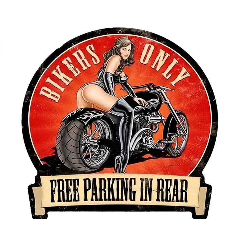 Creative Military Supply Pin Up Girl bikers only Retro Car Stickers Car Laptop Trolley Case Helmet Decor Car Decal Oem KK13cm