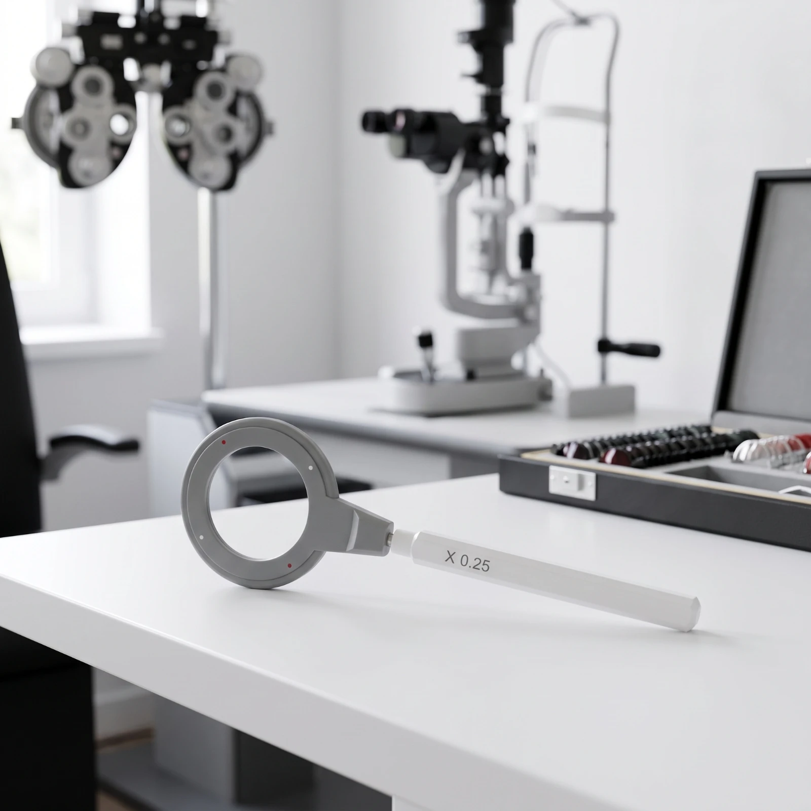 Professional Cross Cylinder Circular Cross-Cylinder Lens for Optometrists, Vision Exam, Eye Medical Practice