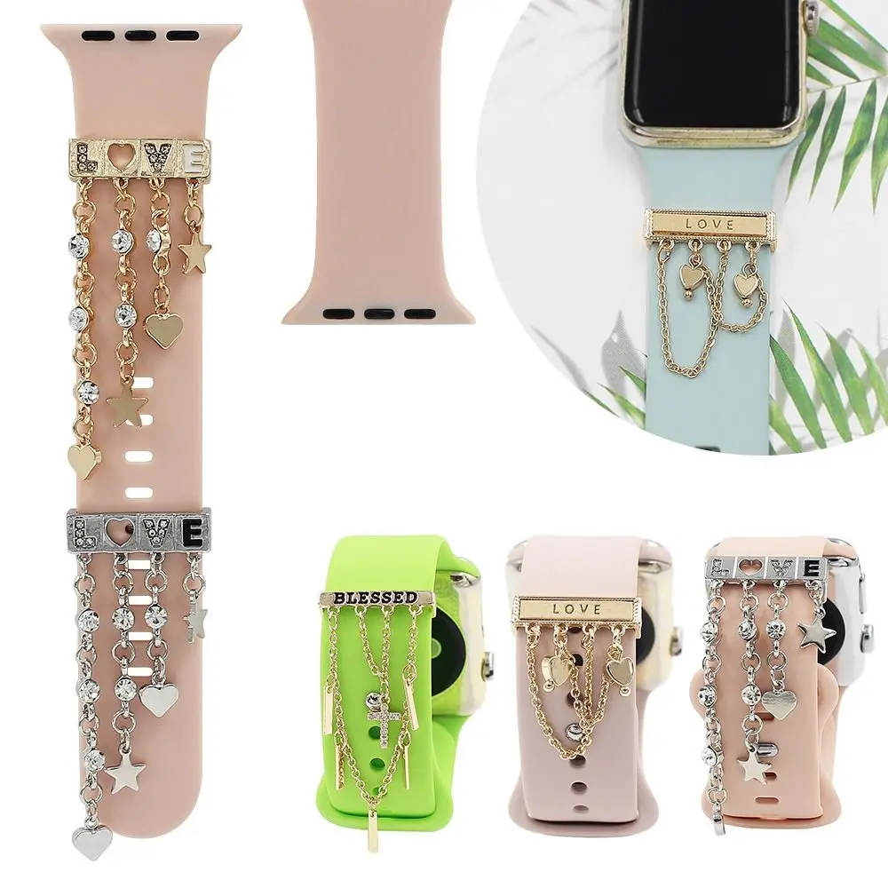 Fashion Brooch Diamond Watch Band Ornament Wristbelt Charms Decorative Ring Strap Accessories