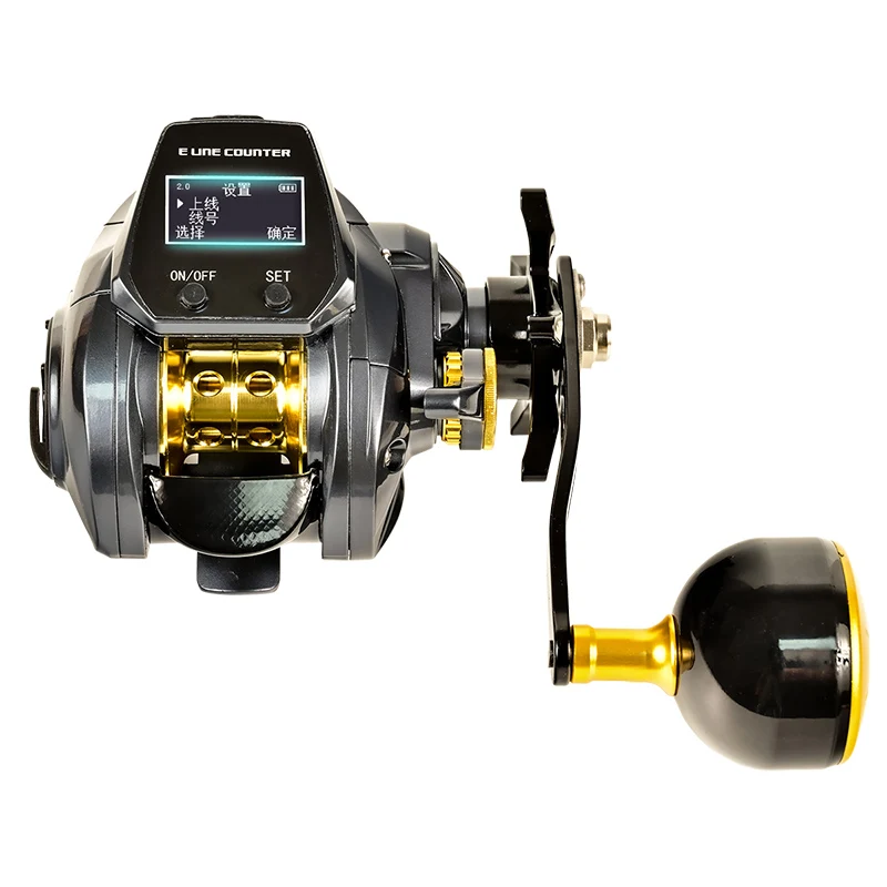 

Digital water drop wheel with unloading large screen backlight counting ship fishing wheel