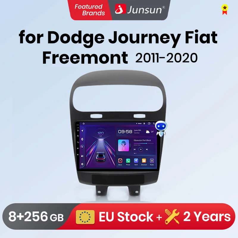 Junsun V1 Plus For Dodge Journey Fiat Freemont 2011 - 2020 Car Radio wireless CarPlay Android Auto No 2 din 2din DVD