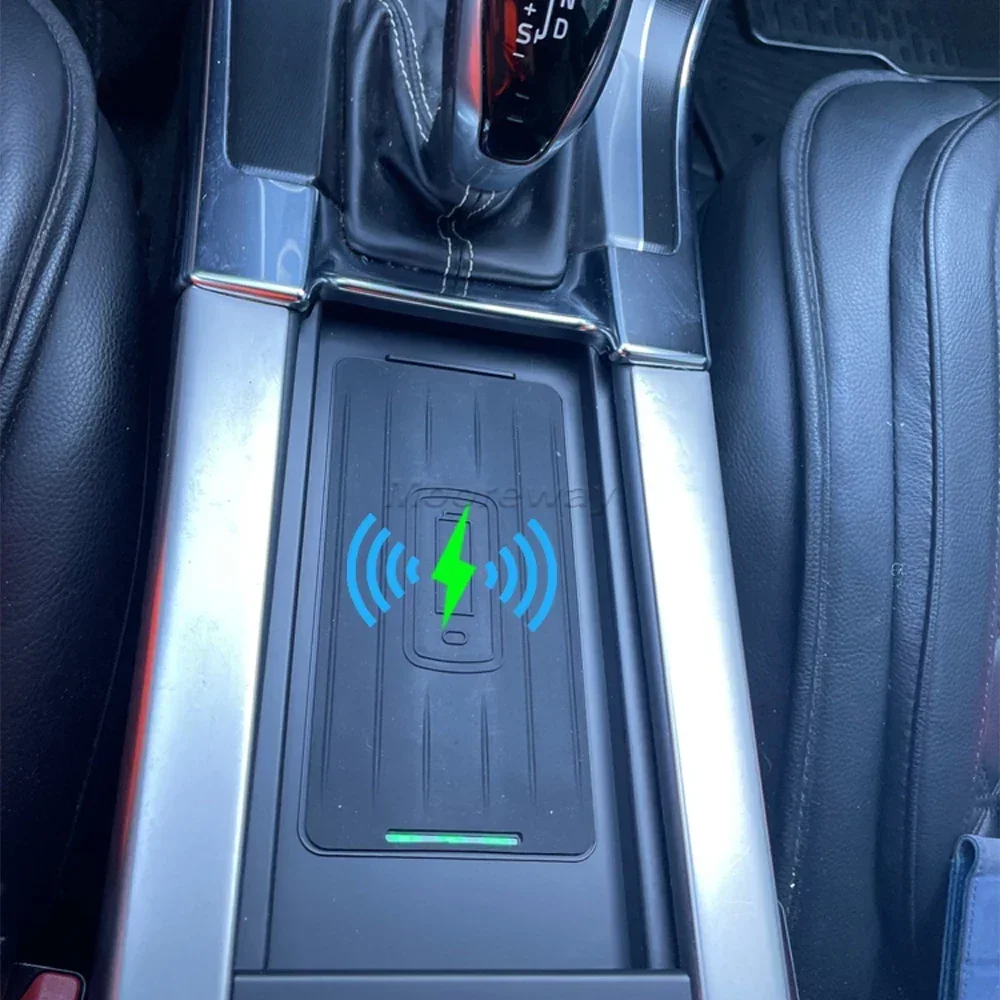 15W Car Wireless Charger For Volvo S60 V60 XC60 2014-2018 Mobile Holder Fast Charge Phone Charging Pad Accessories Interior
