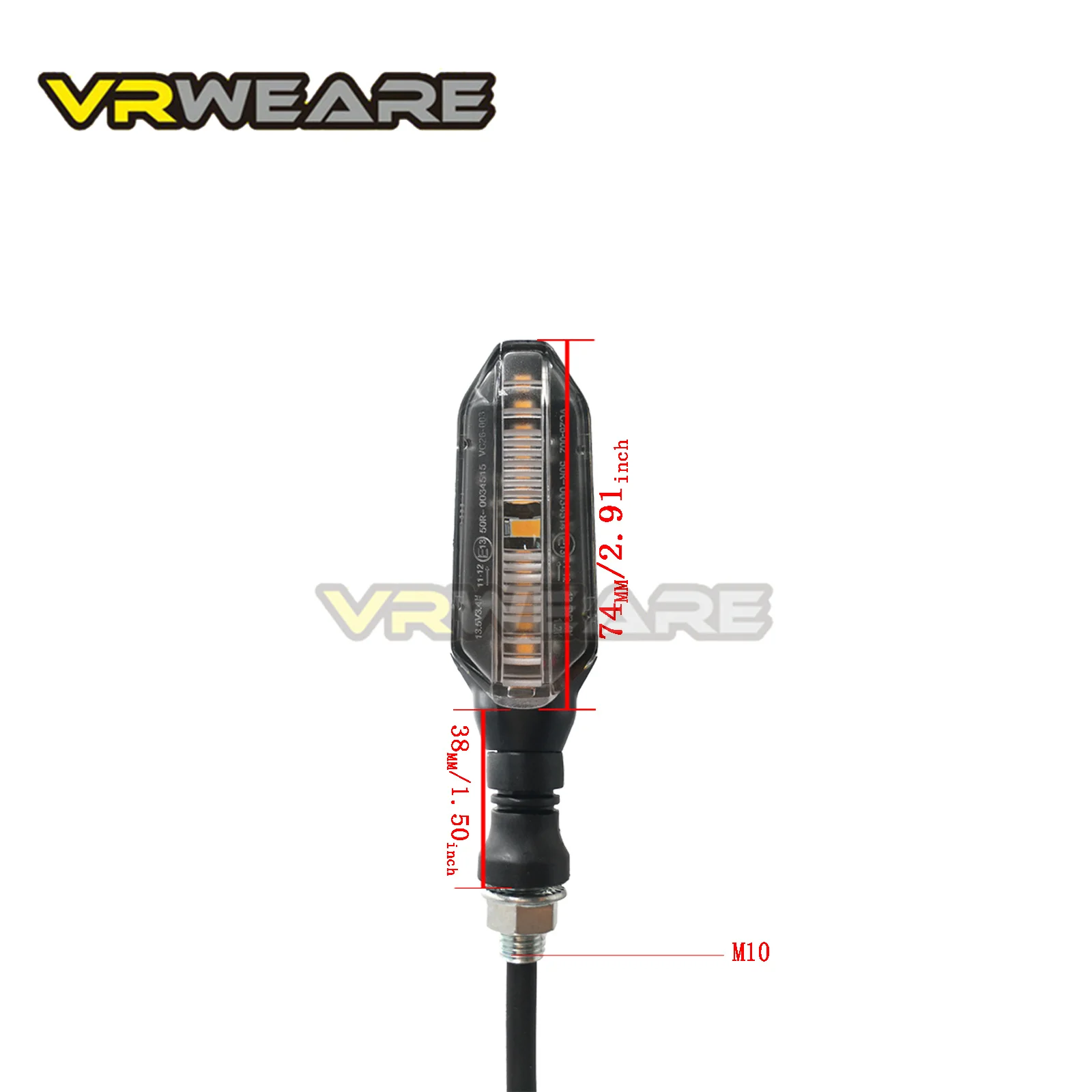 4Pcs Motorcycle Turn Signals Lights 12 Leds Water Flowing Indicator Arrow Blinker Lamps For Kawasaki Honda Yamaha Suzuki image 6
