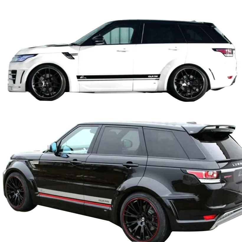 

2pcs Body Side Skirt Lower Waist Line Stripes Decal Vinyl Graphics Wrap Stickers for Range Rover Sport 2014 2015 2016 2017 2018