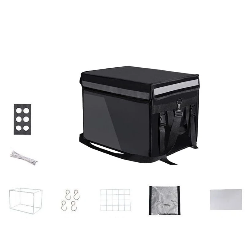 Hot kf-Portable Thermos Meal Delivery Bag Designed For Riders For Outdoor Camping Picnic Food Storage Container Take-Out Box 62L