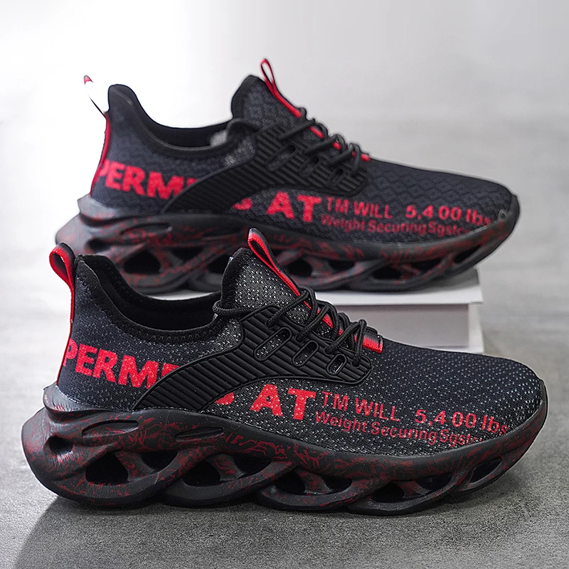

Men Casual Sports Shoes Cushioning Breathable Running Shoes Lightweight Fashion Graffiti Sneakers Trend Male Walking Tenis Shoes