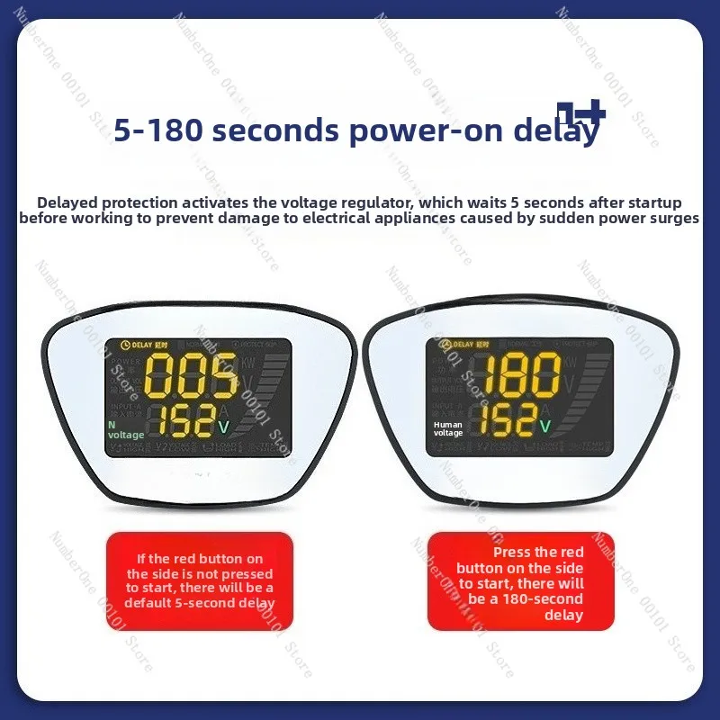 Svc 5KVA 10KVA Automatic Voltage Stabilizer Wall Mounted 220v Smart Digital