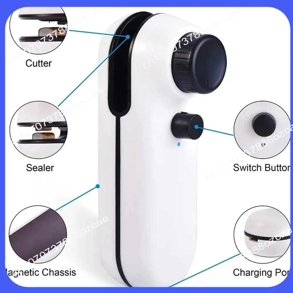 A26P 充電式 2-in-1 ミニヒートシーラークリップバッグハンドヘルドヒートシーラーポータブル家庭用シールクリップ A