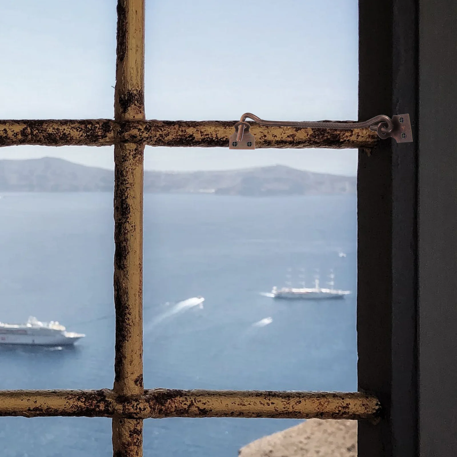 

2pcs Windows Wind Hooks Heavy Duty Door Latch Locks For Cabin Garage Shed Closet Barn Sliding Doors Catch