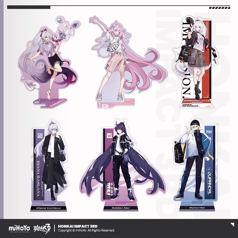 

[Genuine] Game Honkai Impact 3 Apparel Painting Series Acrylic Standing Sign Anime Cosplay Cartoon Ornaments Costume Accessorie