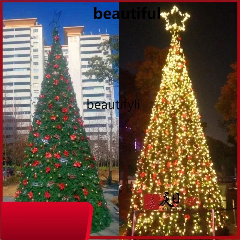

Modern Christmas tree 7 8 9 meters, large interior decoration frame Christmas tree package H