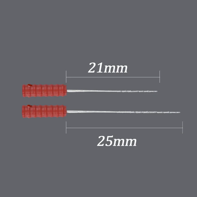 10 sztuk/paczka do czyszczenia kanału korzeniowego zębów gładką igłę kwadratowe przeciągacze z zadziorkami do czyszczenia korzeni