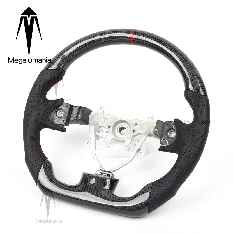 Fit For Subaru WRX Legacy Forester Impreza Outback Legacy Custom Carbon Fiber Steering Wheel