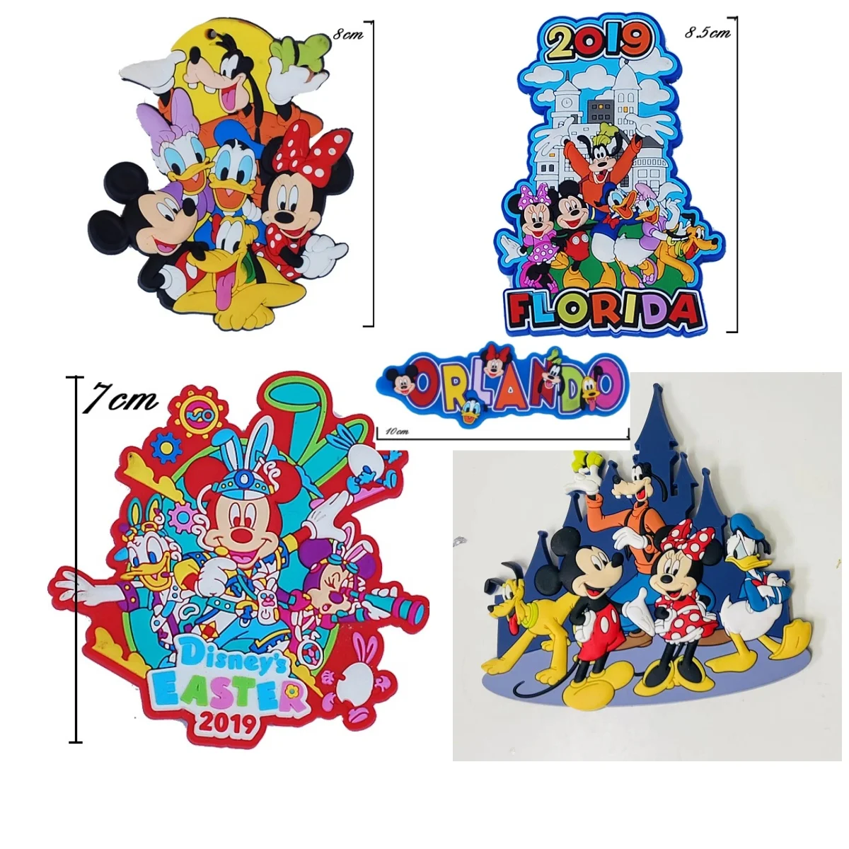 

stitch Disney donald duck Mickey Mouse anime Mickey Minnie soft refrigerator sticker letter card keychain sticker patch