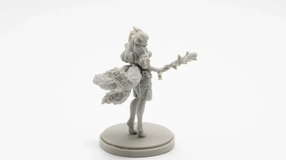 Special Die Casting Resin Model KD 78 Ring Tail Vixen Resin White Model Free Shipping