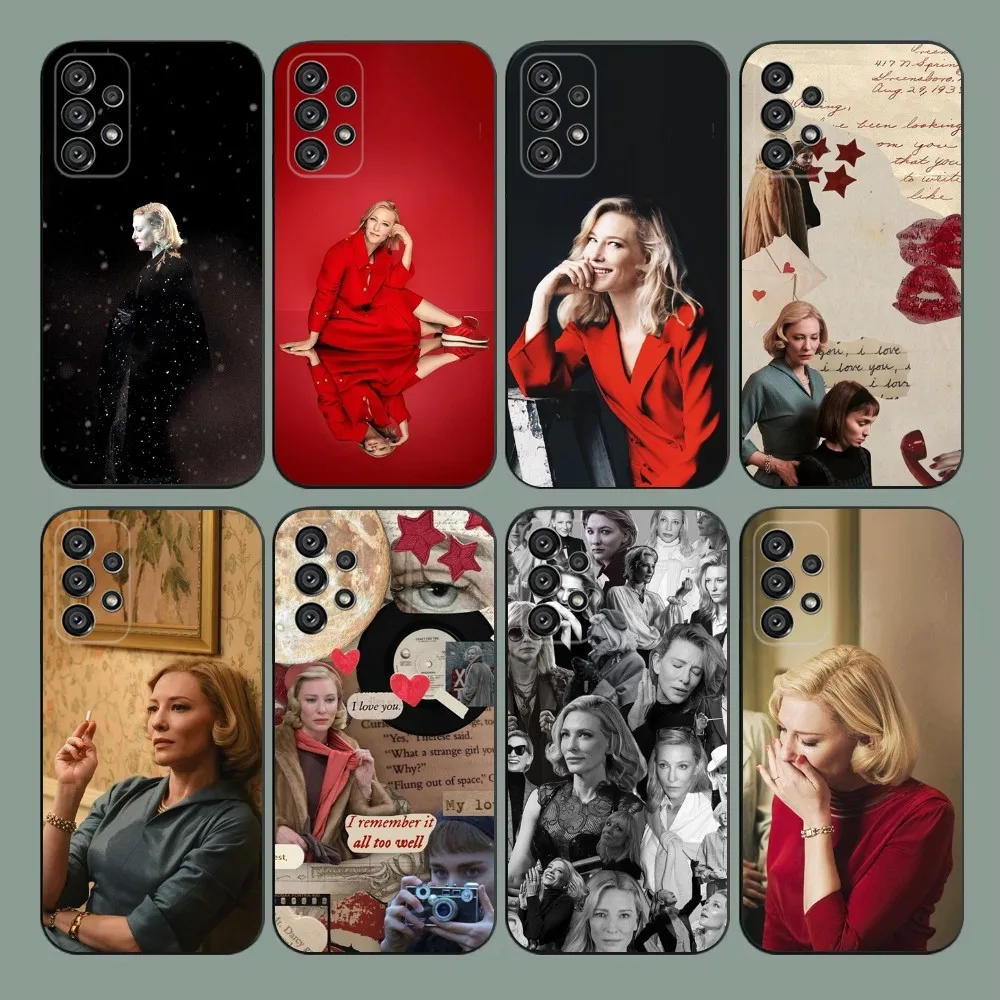 

Cate Blanchett Phone Case For Samsung Galaxy A20,A21s,A22,A31,A32,A52,A53,A72,73,A80,A91 Soft Black Cover