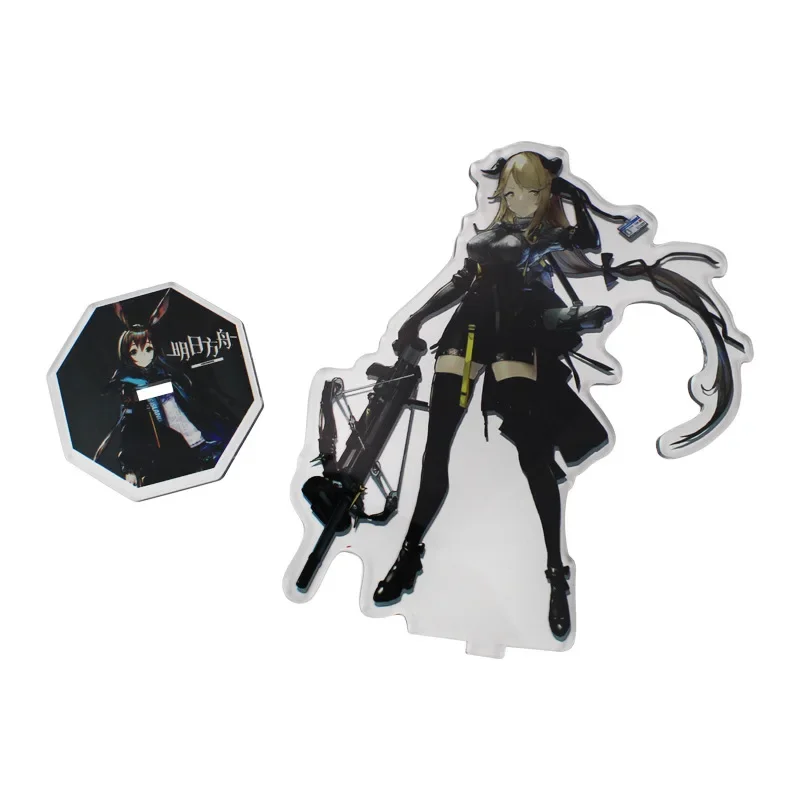 Anime arknights jogos figura suzuran sora croissant estelle acrílico suporte mesa figuras de ação modelo placa coleção adereços presentes