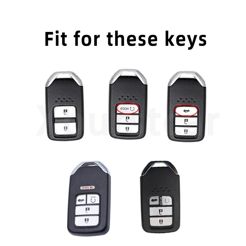 2/3/4/5 Buttons Smart Remote Shell Fob for Honda Accord Civic CR-V Hrv Pilot Ridgeline TPU Car Key Case Cover Keyless