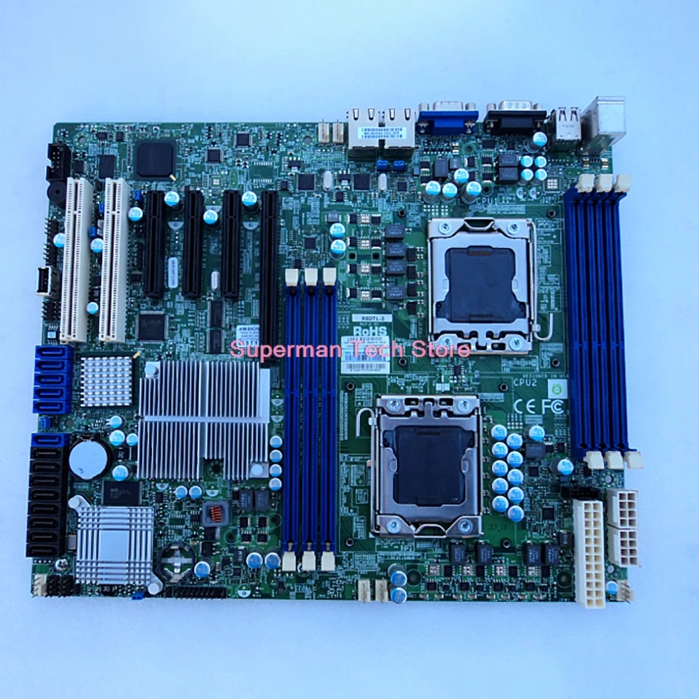 Server Motherboard DDR3 SATA2 PCI-E 2.0 Xeon processor 5600/5500 series For Supermicro X8DTL-3