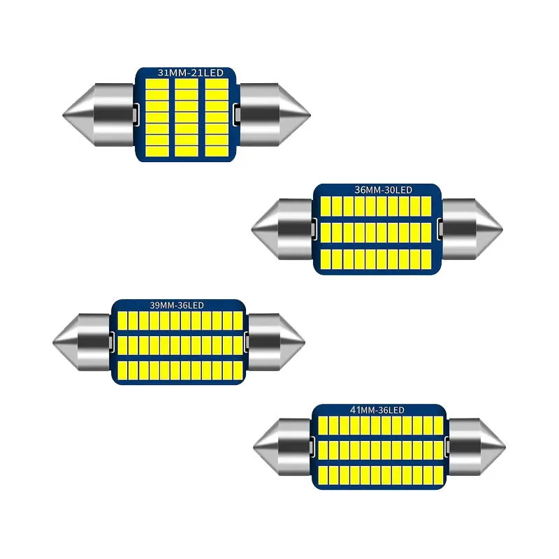 

10PC x Car C5W LED 31 36 39 41mm interior Light 36SMD 3014 Chip LED Festoon Bulb Car Dome No Error Auto Interior Reading Lamps