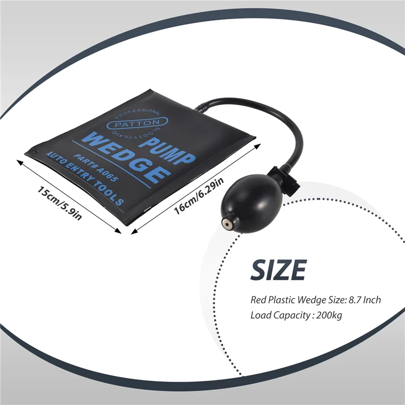 Car Air Pump Wedge Inflatable Hand Pump Car Door Window Shim Entry Open Tool Kit-X59A