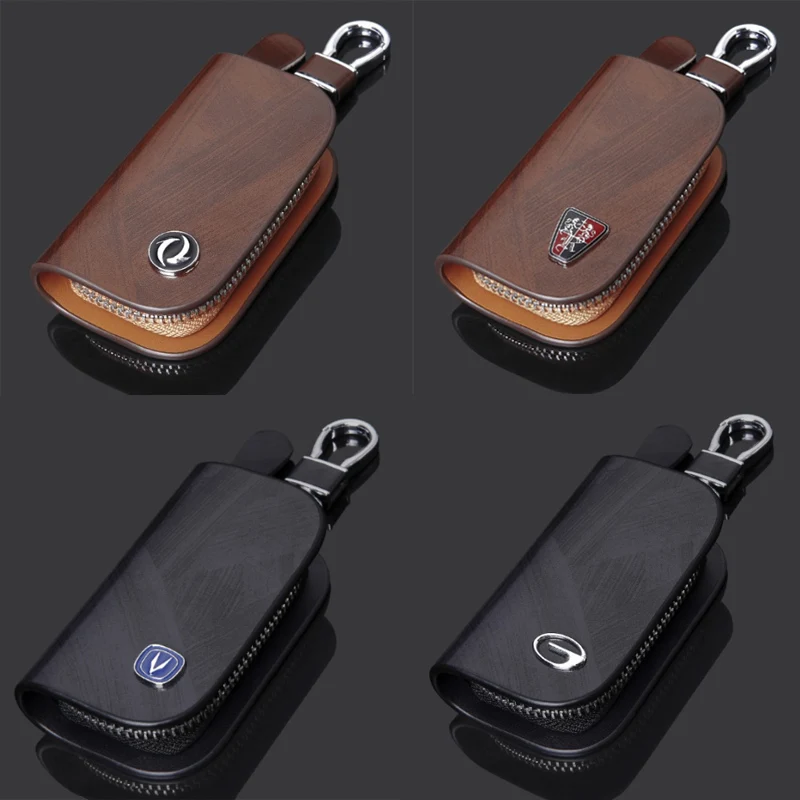 Leather Key Wallet Car Key Bag Multi Function Key Case For Benz vw Bmw Mini Subaru Peugeot Honda Toyota  Mazda Jeep Skoda Volvo