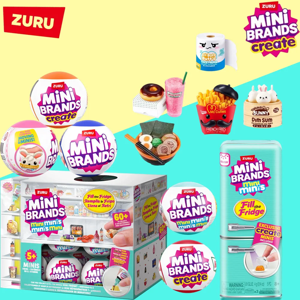 

ZURU Mini Brands Food Fill The Fridge Series 1: Набор для создания мини-кухни DIY из серии Food MasterChef