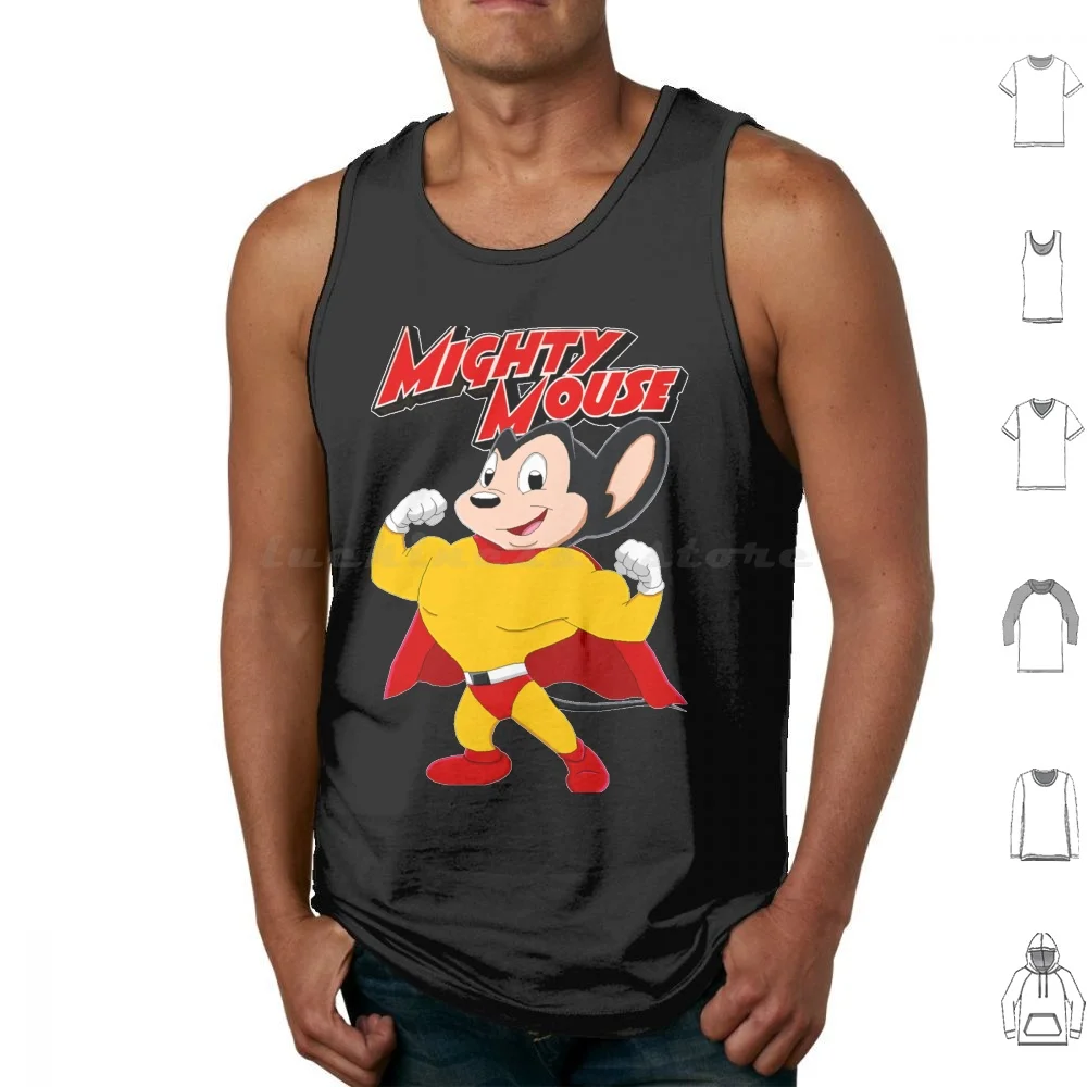

Майки с ограниченным тиражом Mighty Mouse, идеальный подарок, хлопковые майки с принтом, Mighty Mouse, мультфильм, субботнее утро, 1950, 50-е, 1960-е годы