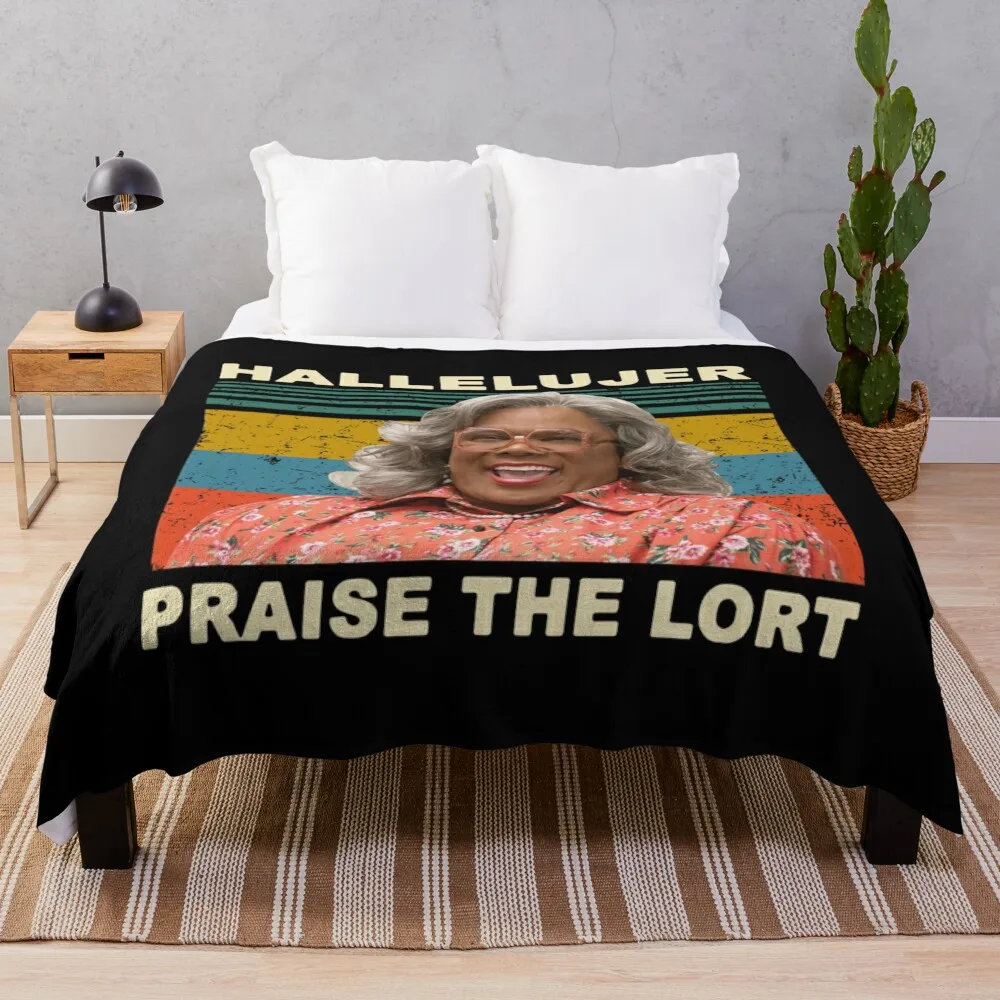 Madea Hallelujer Praise The Lort Tyler Perry'S House Of Payne Funny Cute Throw Blanket sofa bed Comforter Cute Blankets