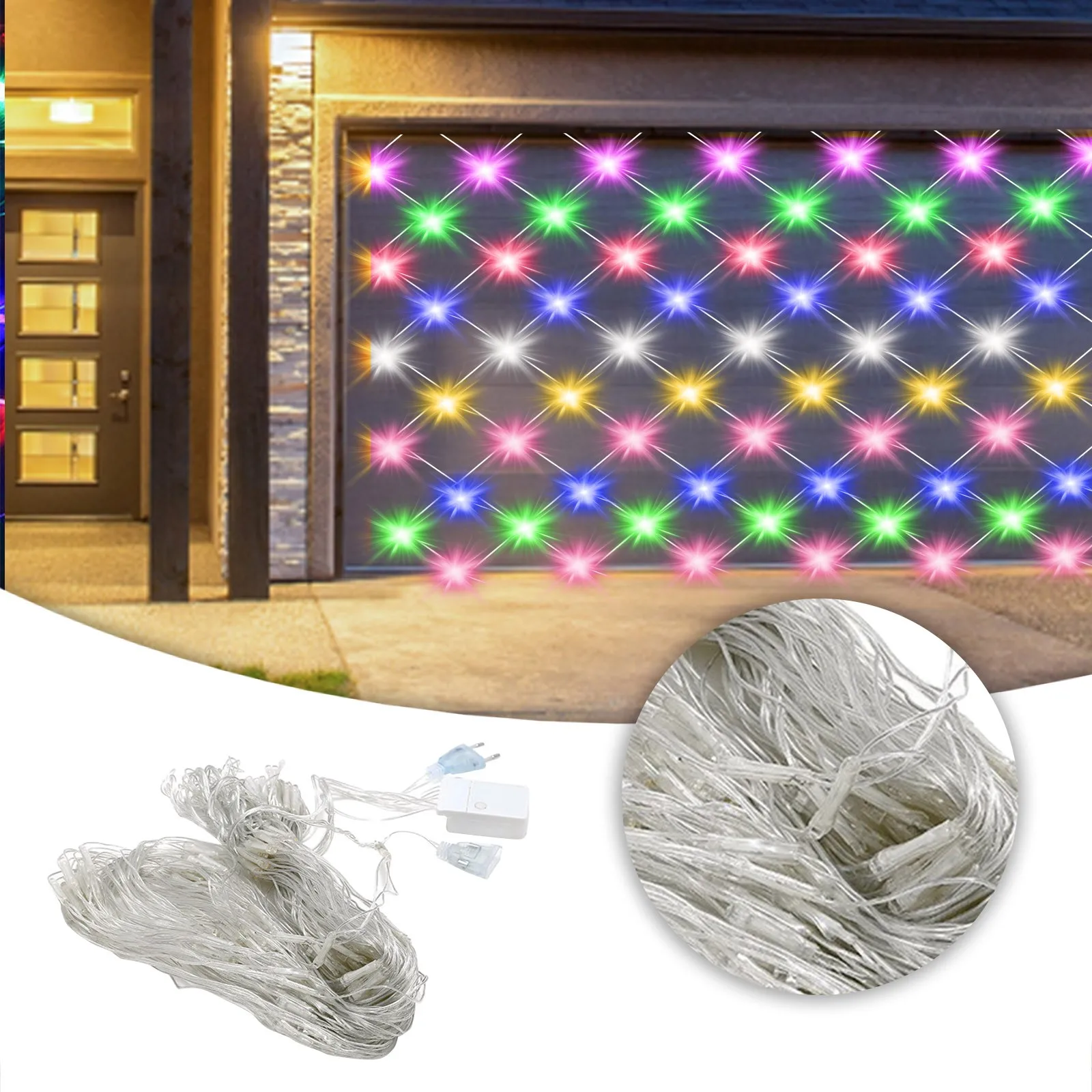 

Net Lights Fishing Net Lights Garden Lights Curtain Led Light Colorful Light Decorative Lamp String Solar Ambient Lamps Lampara