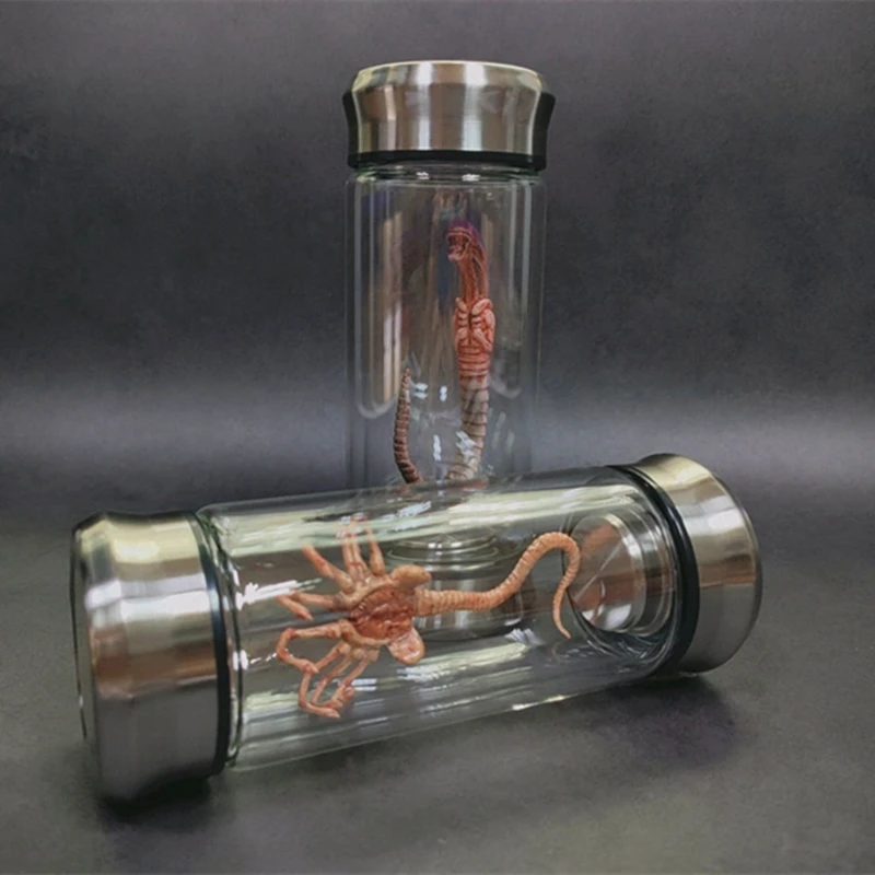 Alien Jar Xenomorph Specimen Facehugger Embryo Glass Jar Movie Prop Replica