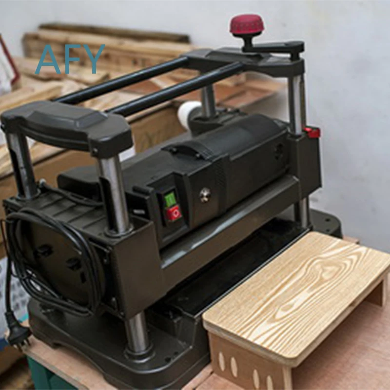 Woodworking Press Planer for Desktop Use 1500W Automatic Dust Collection with Extension Table 220V Planing Machine for Wood