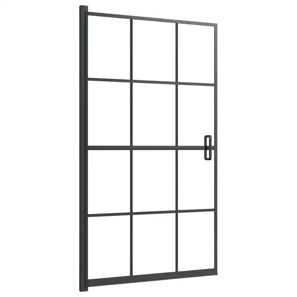 Black ESG Shower Enclosure 31.5x55.1 Inch - Modern Bathroom Glass Partition