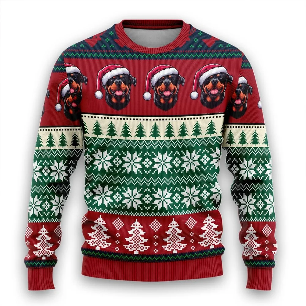 

Men Women Xmas Sweatshirt 3D Christmas Snowman Santa Printed Ugly Christmas Sweater Unisex Pullover Holiday Party Sweater Tops