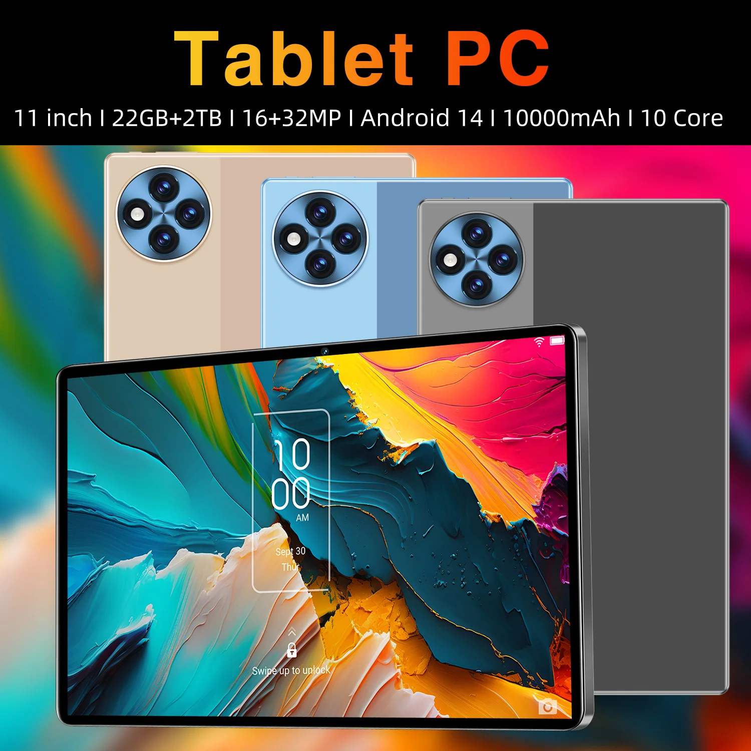 Limited Edition New Mate X5 11-inch Tablet 22GB RAM 2TB ROM Android 14 16MP+32MP Snapdragon888 WIFI Bluetooth 5G Business Tablet